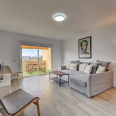 Great Terrace Ac In Heated Pool Wifi Parking Costa Adeje